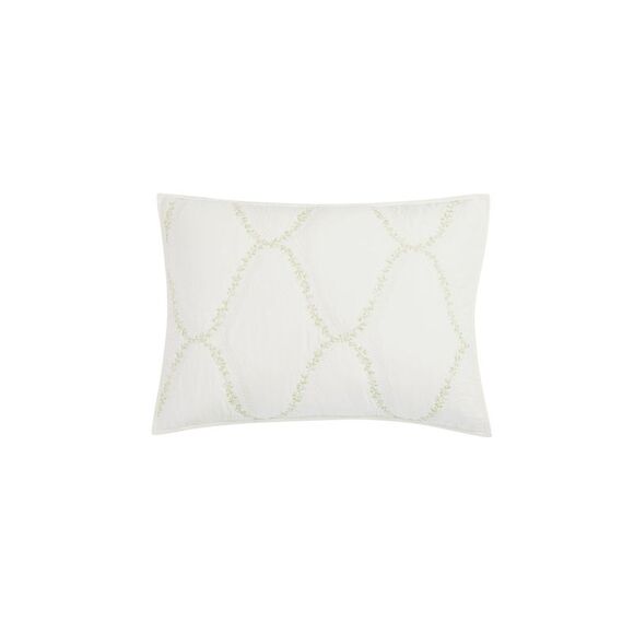 MARTHA STEWART White Floral 20 x 36 in Sham - Picture 1 of 2